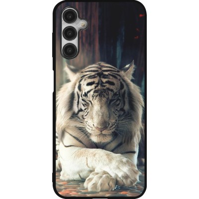 Samsung Galaxy A14 5G Case Hülle - Silikon schwarz Zen Tiger