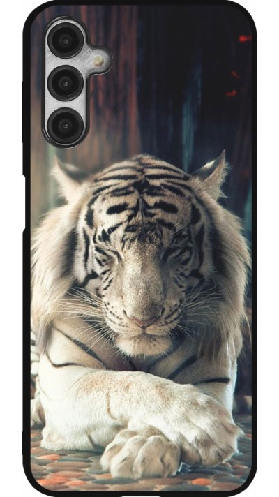Coque Samsung Galaxy A14 5G - Silicone rigide noir Zen Tiger