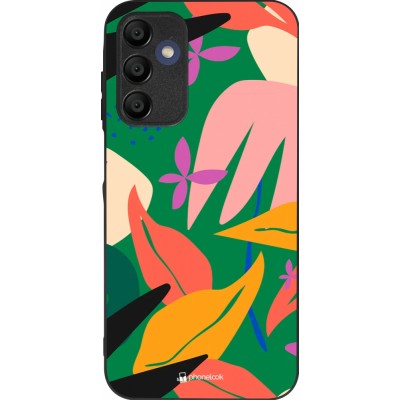 Samsung Galaxy A15 Case Hülle - Silikon schwarz Abstract Jungle