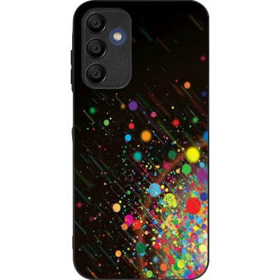 Samsung Galaxy A15 Case Hülle - Silikon schwarz Abstract Bubble Lines