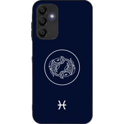 Coque Samsung Galaxy A15 - Silicone rigide noir Astrologie Poissons