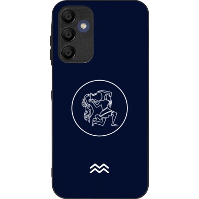 Samsung Galaxy A15 Case Hülle - Silikon schwarz Astrologie Wassermann