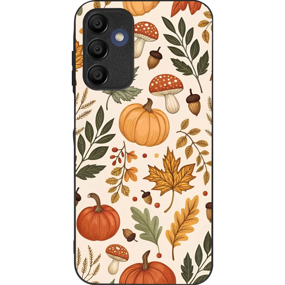 Samsung Galaxy A15 Case Hülle - Silikon schwarz Autumn 25 Autumn pattern