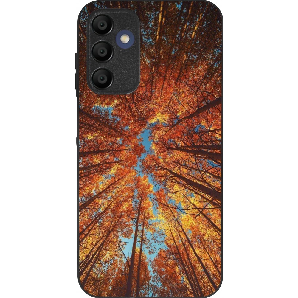 Samsung Galaxy A15 Case Hülle - Silikon schwarz Autumn 25 Trees
