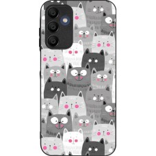 Samsung Galaxy A15 Case Hülle - Silikon schwarz Katzenschwärme
