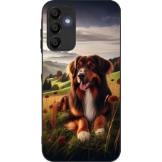 Samsung Galaxy A15 Case Hülle - Silikon schwarz Hund Land Schweiz