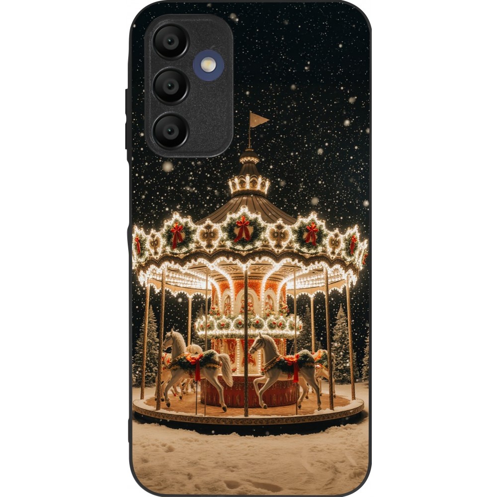 Coque Samsung Galaxy A15 - Silicone rigide noir Christmas 25 Carousel