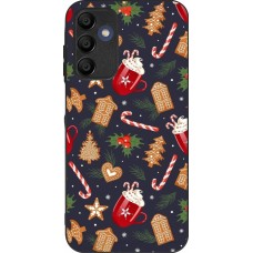 Coque Samsung Galaxy A15 - Silicone rigide noir Christmas 25 Pattern Gingerbread House