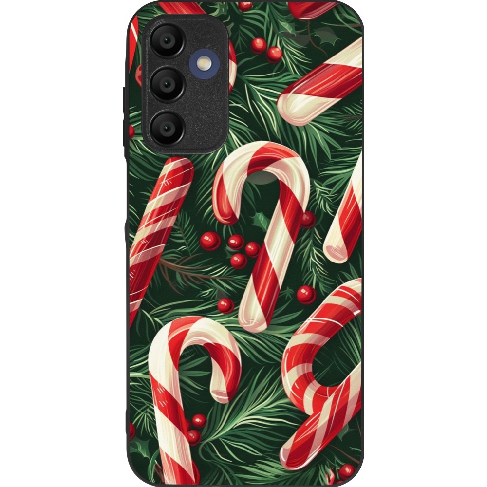 Coque Samsung Galaxy A15 - Silicone rigide noir Christmas 25 Xmas Stick