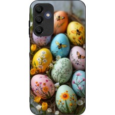 Coque Samsung Galaxy A15 - Silicone rigide noir Easter 2026 Eggs with bees