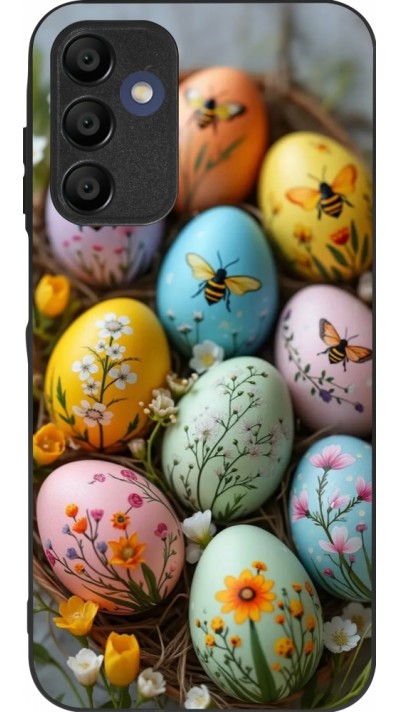 Coque Samsung Galaxy A15 - Silicone rigide noir Easter 2026 Eggs with bees