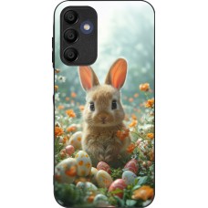 Coque Samsung Galaxy A15 - Silicone rigide noir Easter 2026 Rabbit in the garden