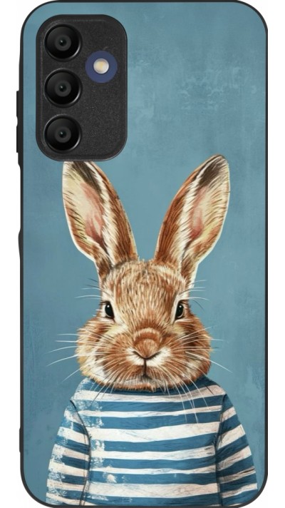 Coque Samsung Galaxy A15 - Silicone rigide noir Easter 2026 Rabbit navy