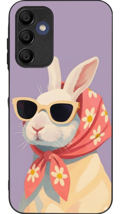 Coque Samsung Galaxy A15 - Silicone rigide noir Easter 2026 Rabbit with scarf