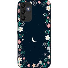 Coque Samsung Galaxy A15 - Silicone rigide noir Flowers space
