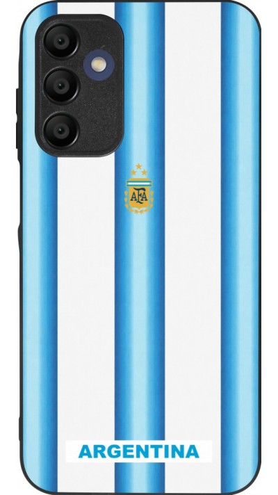 Coque Samsung Galaxy A15 - Silicone rigide noir Maillot de football Argentine 2026 personnalisable