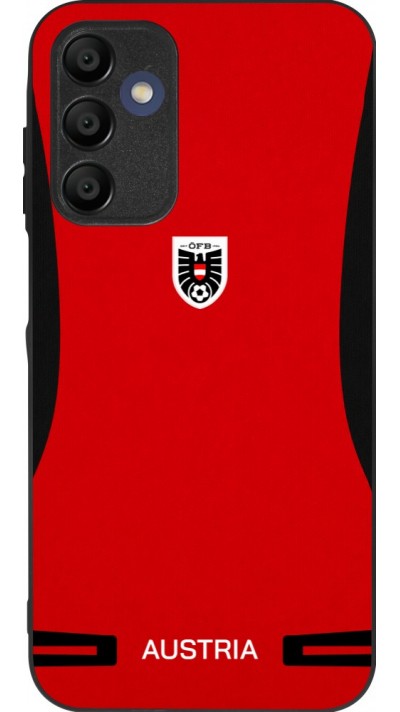 Coque Samsung Galaxy A15 - Silicone rigide noir Maillot de football Autriche 2026 personnalisable