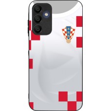 Samsung Galaxy A15 Case Hülle - Silikon schwarz Kroatien 2022 personalisierbares Fussballtrikot