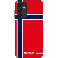 Coque Samsung Galaxy A15 - Silicone rigide noir Maillot de football Norvège 2026 personnalisable