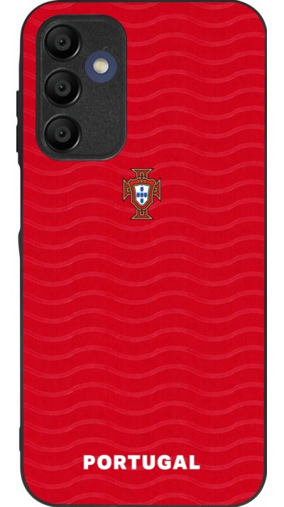 Coque Samsung Galaxy A15 - Silicone rigide noir Maillot de football Portugal 2026 personnalisable