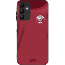 Coque Samsung Galaxy A15 - Silicone rigide noir Maillot de football Qatar 2022 personnalisable