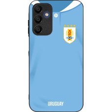 Coque Samsung Galaxy A15 - Silicone rigide noir Maillot de football Uruguay 2022 personnalisable