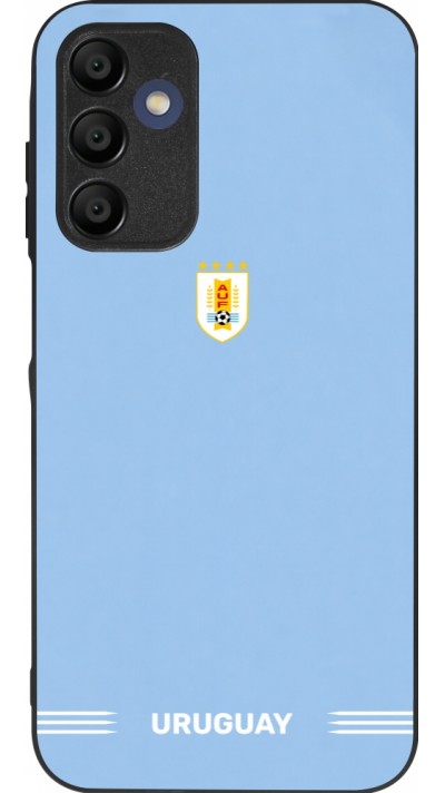 Coque Samsung Galaxy A15 - Silicone rigide noir Maillot de football Uruguay 2026 personnalisable