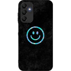 Coque Samsung Galaxy A15 - Silicone rigide noir Happy smiely irisé