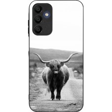 Coque Samsung Galaxy A15 - Silicone rigide noir Highland cattle