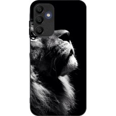 Samsung Galaxy A15 Case Hülle - Silikon schwarz Lion looking up