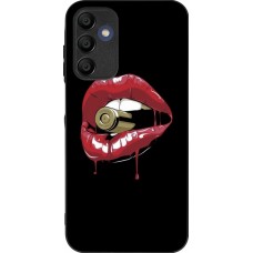 Samsung Galaxy A15 Case Hülle - Silikon schwarz Lips bullet