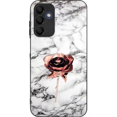 Samsung Galaxy A15 Case Hülle - Silikon schwarz Marble Rose Gold