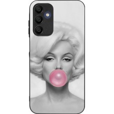 Coque Samsung Galaxy A15 - Silicone rigide noir Marilyn Bubble