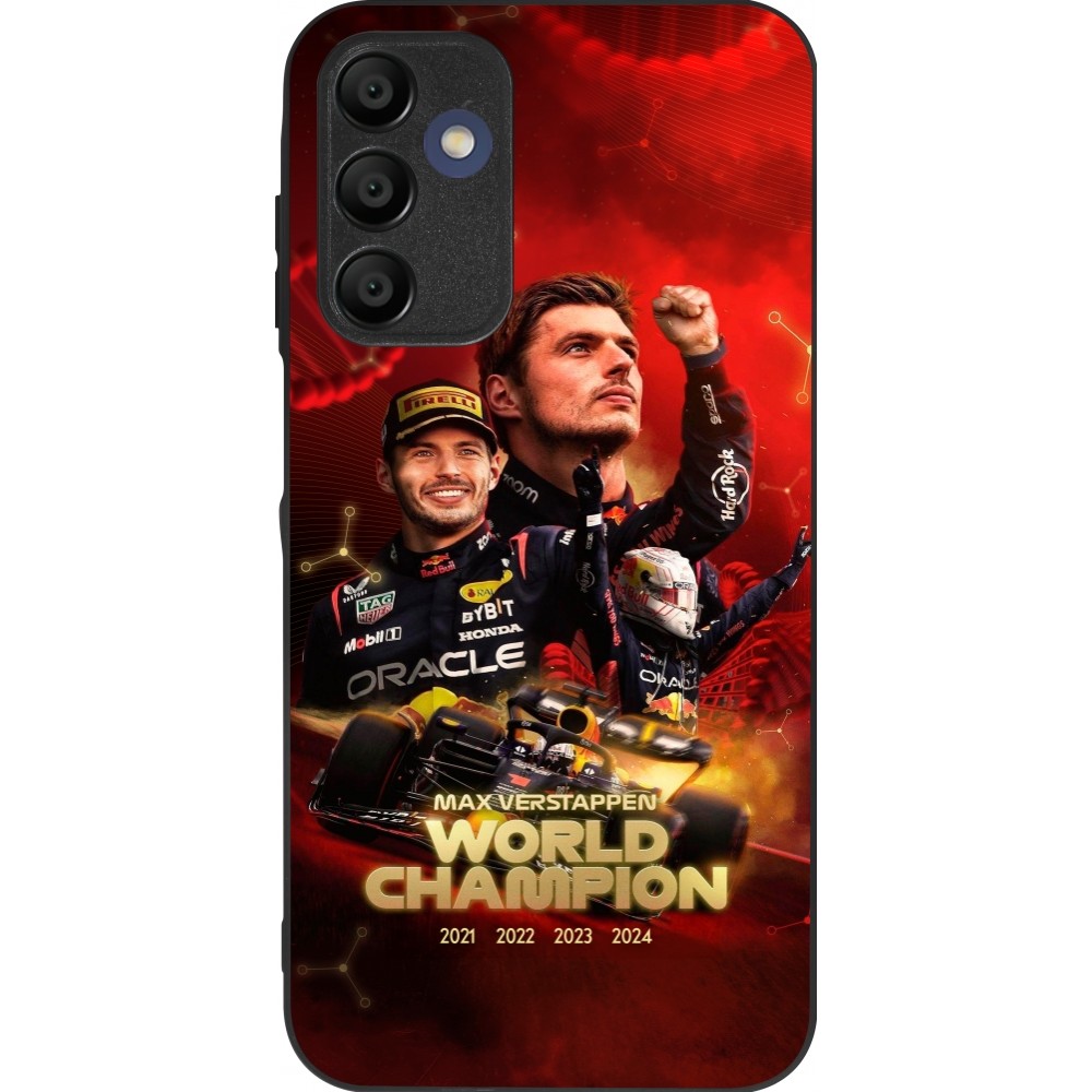 Coque Samsung Galaxy A15 - Silicone rigide noir Max Verstappen Champion 2023