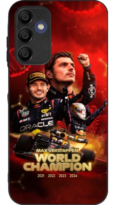 Coque Samsung Galaxy A15 - Silicone rigide noir Max Verstappen Champion 2023