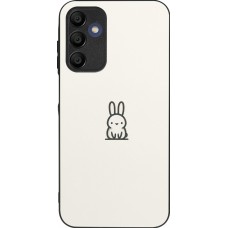 Coque Samsung Galaxy A15 - Silicone rigide noir Minimal bunny cutie