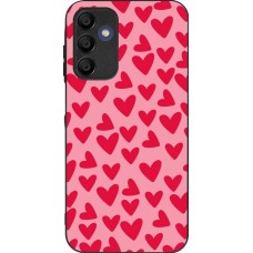 Coque Samsung Galaxy A15 - Silicone rigide noir Mom 2024 petits coeurs