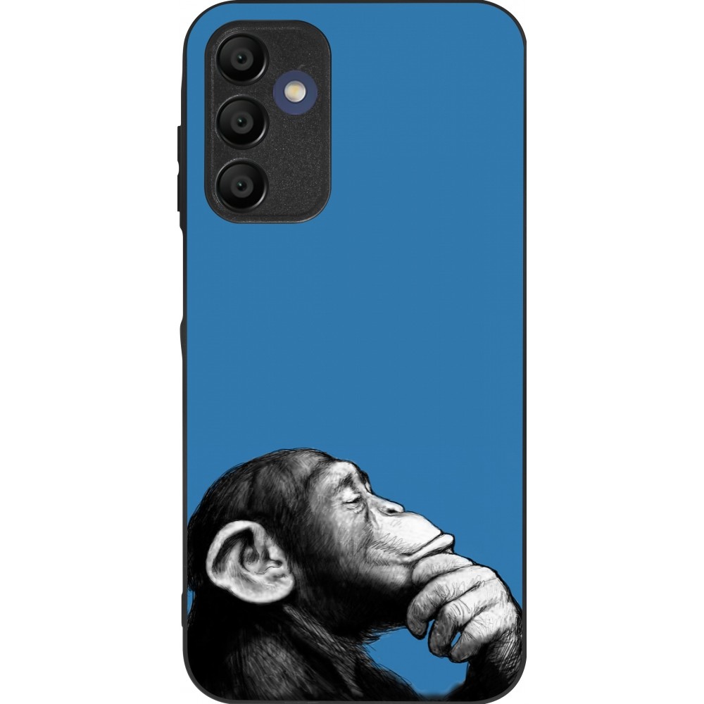 Coque Samsung Galaxy A15 - Silicone rigide noir Monkey Pop Art