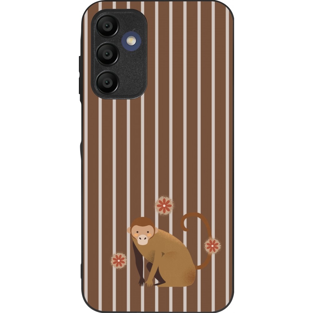Coque Samsung Galaxy A15 - Silicone rigide noir Monkey with stripes