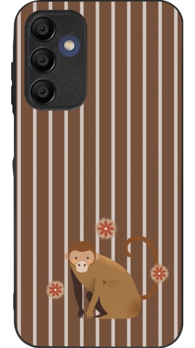 Coque Samsung Galaxy A15 - Silicone rigide noir Monkey with stripes Coque Samsung Galaxy A15 - Silicone rigide noir Monkey with stripes