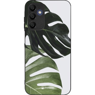 Samsung Galaxy A15 Case Hülle - Silikon schwarz Monstera Plant