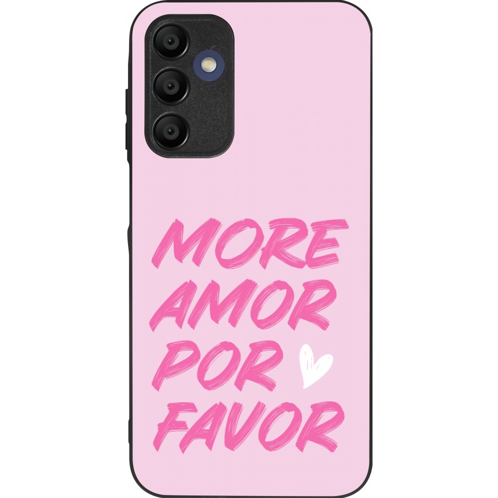 Coque Samsung Galaxy A15 - Silicone rigide noir More amor porfavor