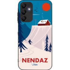 Coque Samsung Galaxy A15 - Silicone rigide noir Nendaz Cabane Ski