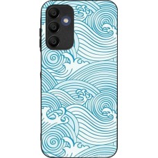 Samsung Galaxy A15 Case Hülle - Silikon schwarz Ocean Waves
