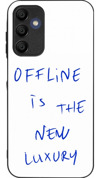 Coque Samsung Galaxy A15 - Silicone rigide noir Offline is the new luxury