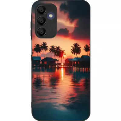 Samsung Galaxy A15 Case Hülle - Silikon schwarz Paradies Malediven