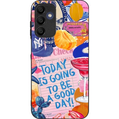 Samsung Galaxy A15 Case Hülle - Silikon schwarz Preppy Today is Going to be a good day