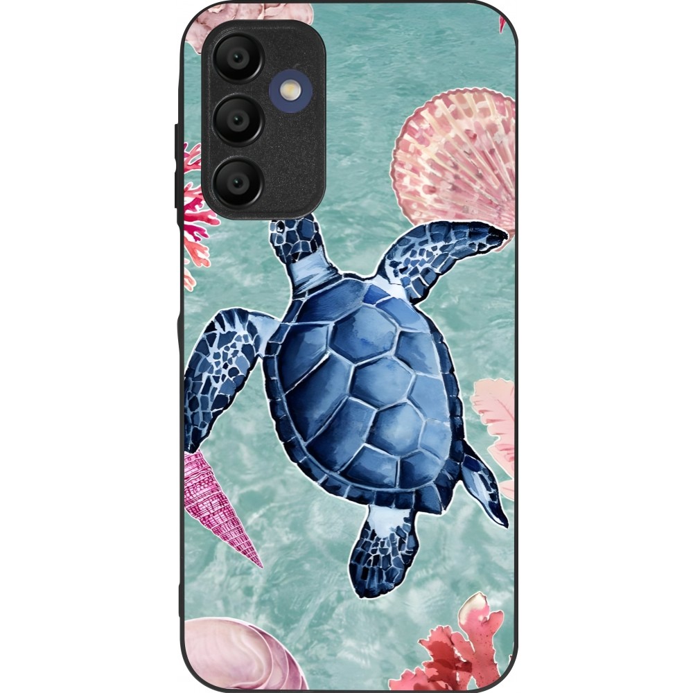 Samsung Galaxy A15 Case Hülle - Silikon schwarz Preppy Turtle