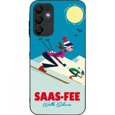 Samsung Galaxy A15 Case Hülle - Silikon schwarz Saas-Fee Ski Downhill