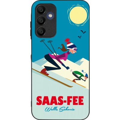 Samsung Galaxy A15 Case Hülle - Silikon schwarz Saas-Fee Ski Downhill